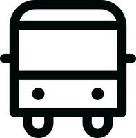 Bus transportation symbol icon vector image. Illustration of the silhouette bus transport public travel design image. EPS 10