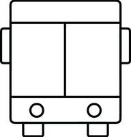 Bus transportation symbol icon vector image. Illustration of the silhouette bus transport public travel design image. EPS 10