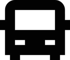 Bus transportation symbol icon vector image. Illustration of the silhouette bus transport public travel design image. EPS 10