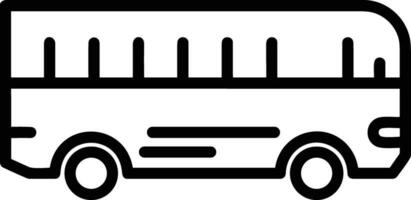 Bus transportation symbol icon vector image. Illustration of the silhouette bus transport public travel design image. EPS 10