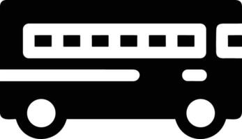 Bus transportation symbol icon vector image. Illustration of the silhouette bus transport public travel design image. EPS 10