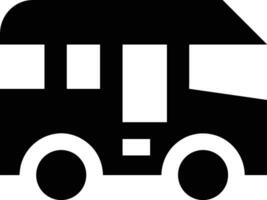 Bus transportation symbol icon vector image. Illustration of the silhouette bus transport public travel design image. EPS 10