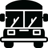 Bus transportation symbol icon vector image. Illustration of the silhouette bus transport public travel design image. EPS 10