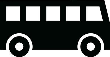 Bus transportation symbol icon vector image. Illustration of the silhouette bus transport public travel design image. EPS 10