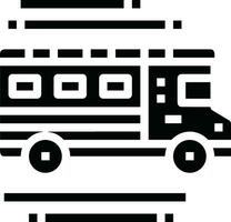 Bus transportation symbol icon vector image. Illustration of the silhouette bus transport public travel design image. EPS 10