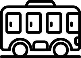 Bus transportation symbol icon vector image. Illustration of the silhouette bus transport public travel design image. EPS 10