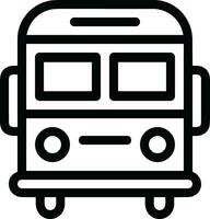 Bus transportation symbol icon vector image. Illustration of the silhouette bus transport public travel design image. EPS 10