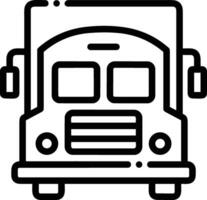 Bus transportation symbol icon vector image. Illustration of the silhouette bus transport public travel design image. EPS 10