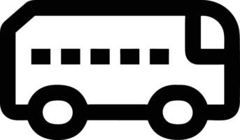 Bus transportation symbol icon vector image. Illustration of the silhouette bus transport public travel design image. EPS 10