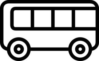 Bus transportation symbol icon vector image. Illustration of the silhouette bus transport public travel design image. EPS 10