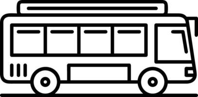 Bus transportation symbol icon vector image. Illustration of the silhouette bus transport public travel design image. EPS 10