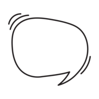 50 Dialogue Speech Bubble Outline Style af png