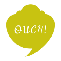 Ouch 30 Set Small Talk Dialogue Flat Color Style png