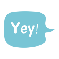 Yey 30 Set Small Talk Dialogue Flat Color Style png