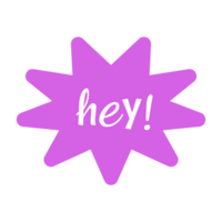 Hey 30 Set Small Talk Dialogue Flat Color Style png