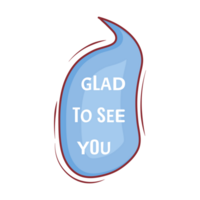 Glad To See You 30 Set Small Talk Dialogue Pastel Color Style png
