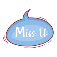 MissU 30 Set Small Talk Dialogue Pastel Color Style png