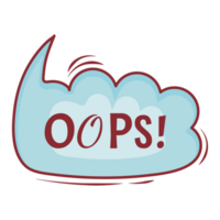 Oops 30 Set Small Talk Dialogue Pastel Color Style png