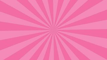 Simple flat pink Light Sun burst looping animation background video