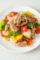 Stir Fried Pork with Black Pepper photo