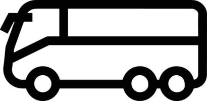 Bus transportation symbol icon vector image. Illustration of the silhouette bus transport public travel design image. EPS 10