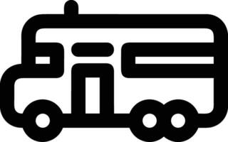 Bus transportation symbol icon vector image. Illustration of the silhouette bus transport public travel design image. EPS 10