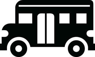 Bus transportation symbol icon vector image. Illustration of the silhouette bus transport public travel design image. EPS 10