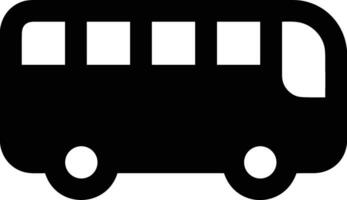 Bus transportation symbol icon vector image. Illustration of the silhouette bus transport public travel design image. EPS 10