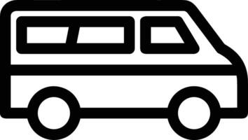 Bus transportation symbol icon vector image. Illustration of the silhouette bus transport public travel design image. EPS 10