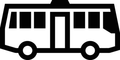 Bus transportation symbol icon vector image. Illustration of the silhouette bus transport public travel design image. EPS 10