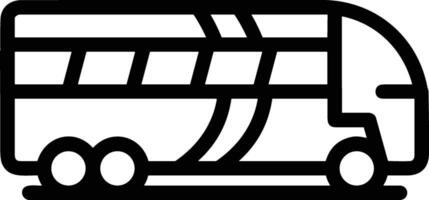 Bus transportation symbol icon vector image. Illustration of the silhouette bus transport public travel design image. EPS 10