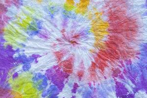 tie dye fabric with colorful swirls photo