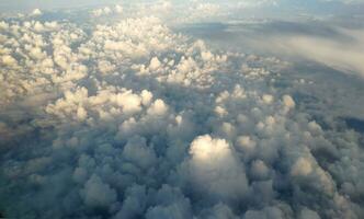 nubes como ellos son visto desde avión foto