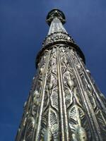 Bronze column in Paris, France photo