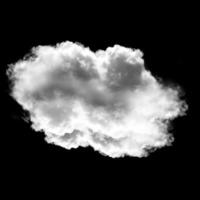 Single cloud shape illustration photo