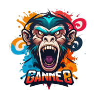 Free download gaming mascot logo png realistic photo, Ai Generative