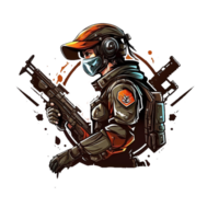 gratuit Télécharger armée souder mascotte logo png réaliste photo, ai génératif