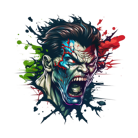 gratuit Télécharger zombi mascotte logo png réaliste photo, ai génératif