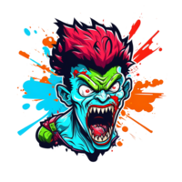 kostenlos herunterladen Zombie Maskottchen Logo png realistisch Foto, ai generativ