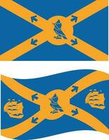 Waving flag of Halifax. Halifax flag on white background. flat style. vector