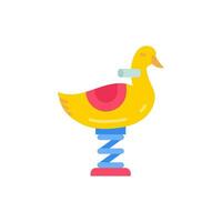 Duck Seesaw icon in vector. Illustration vector