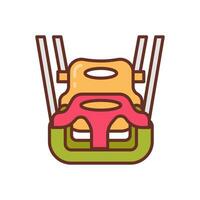 columpio silla icono en vector. ilustración vector