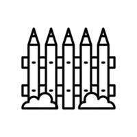 Fence icon in vector. Illustration vector