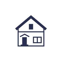 residential house icon on white vector