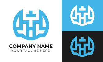 Creative abstract modern minimal t letter business logo design template Free Vector