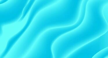 Bright blue abstract liquid flowing wavy background vector