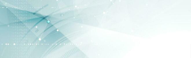 Abstract blue white futuristic tech web header banner vector