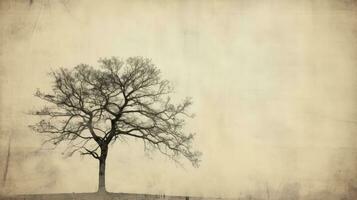 bare tree. silhouette concept photo