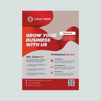 Corporate Business Flyer Design A4 Page vector