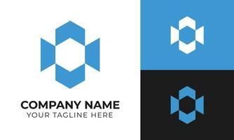 Professional creative minimal abstract business logo design template Free Vector